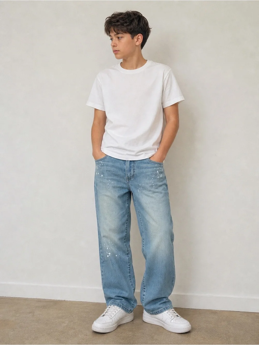 Paint Splatter Relaxed Jeans 2XL NWT